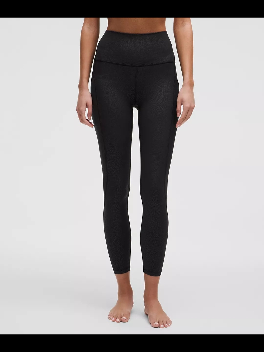 Lululemon Sz 6 Align High-Waist Black 25" Leggings with Pockets